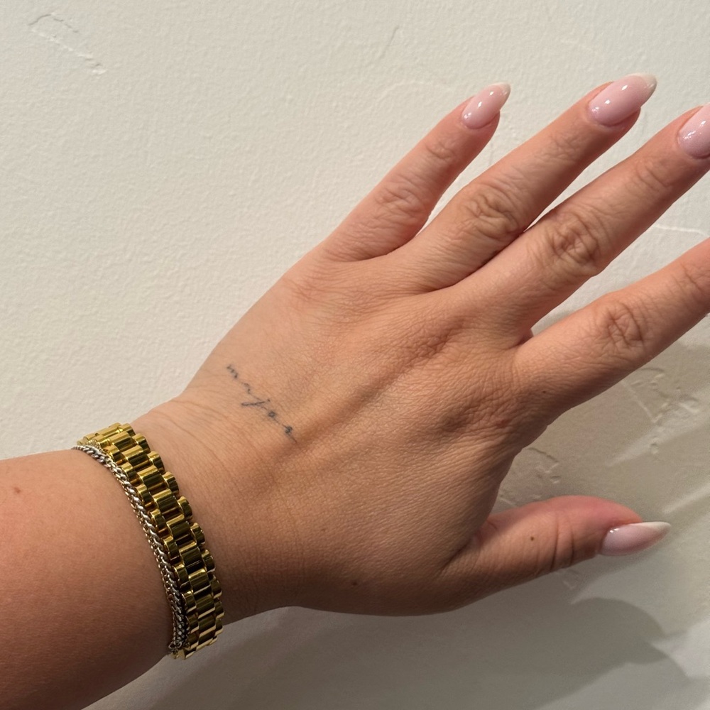 Gold Stainless Steel Bracelet - Picture 5 of 6